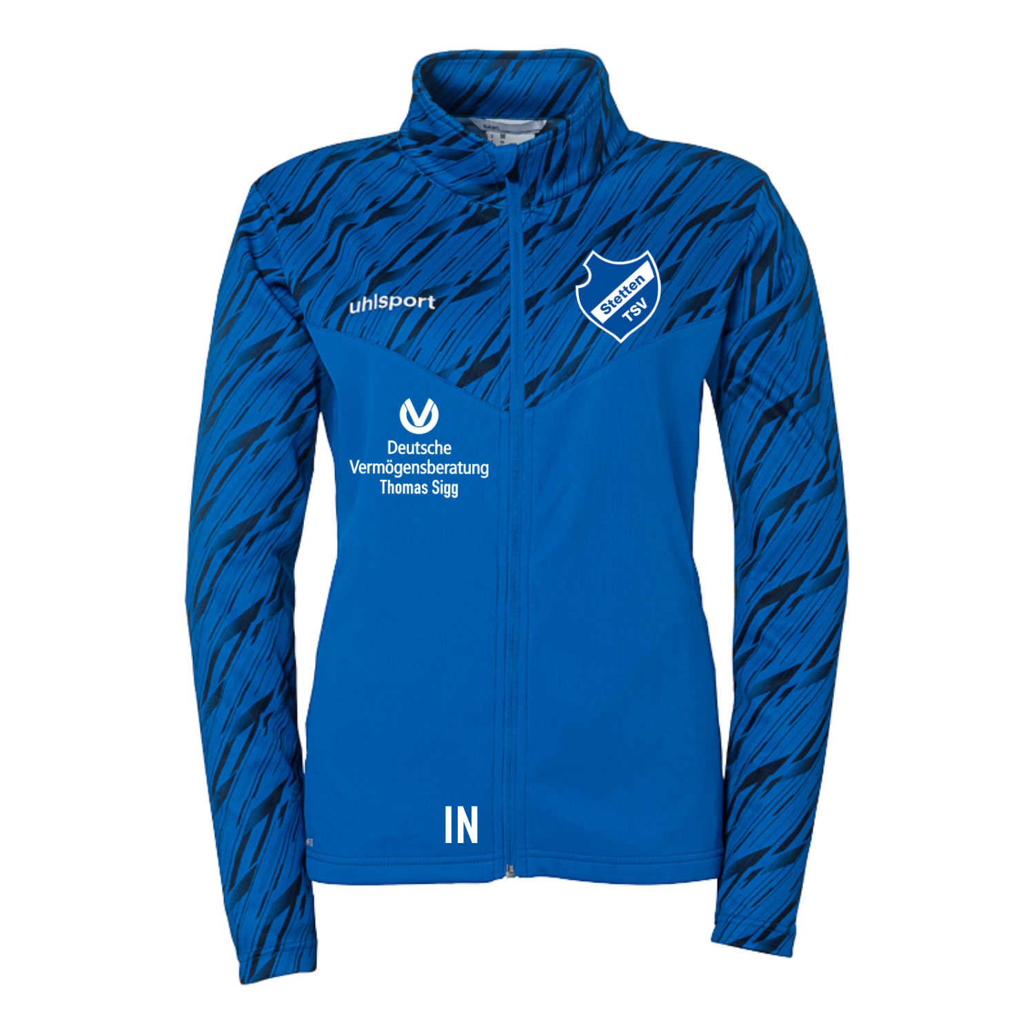 Damen Progressive 28 Poly Jacke- TSV Stetten
inkl. Wappen, Vereinsname & Sponsorenlogos