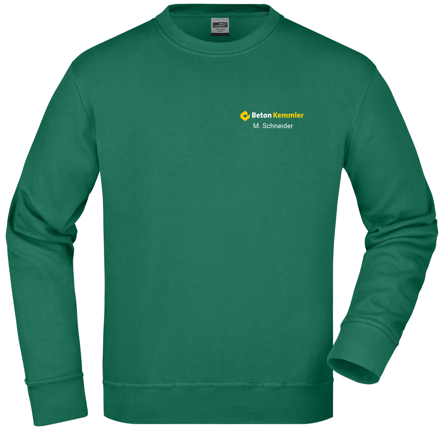 808141 - Workwear Sweatshirt
inkl. Brustdruck Kemmler & Name