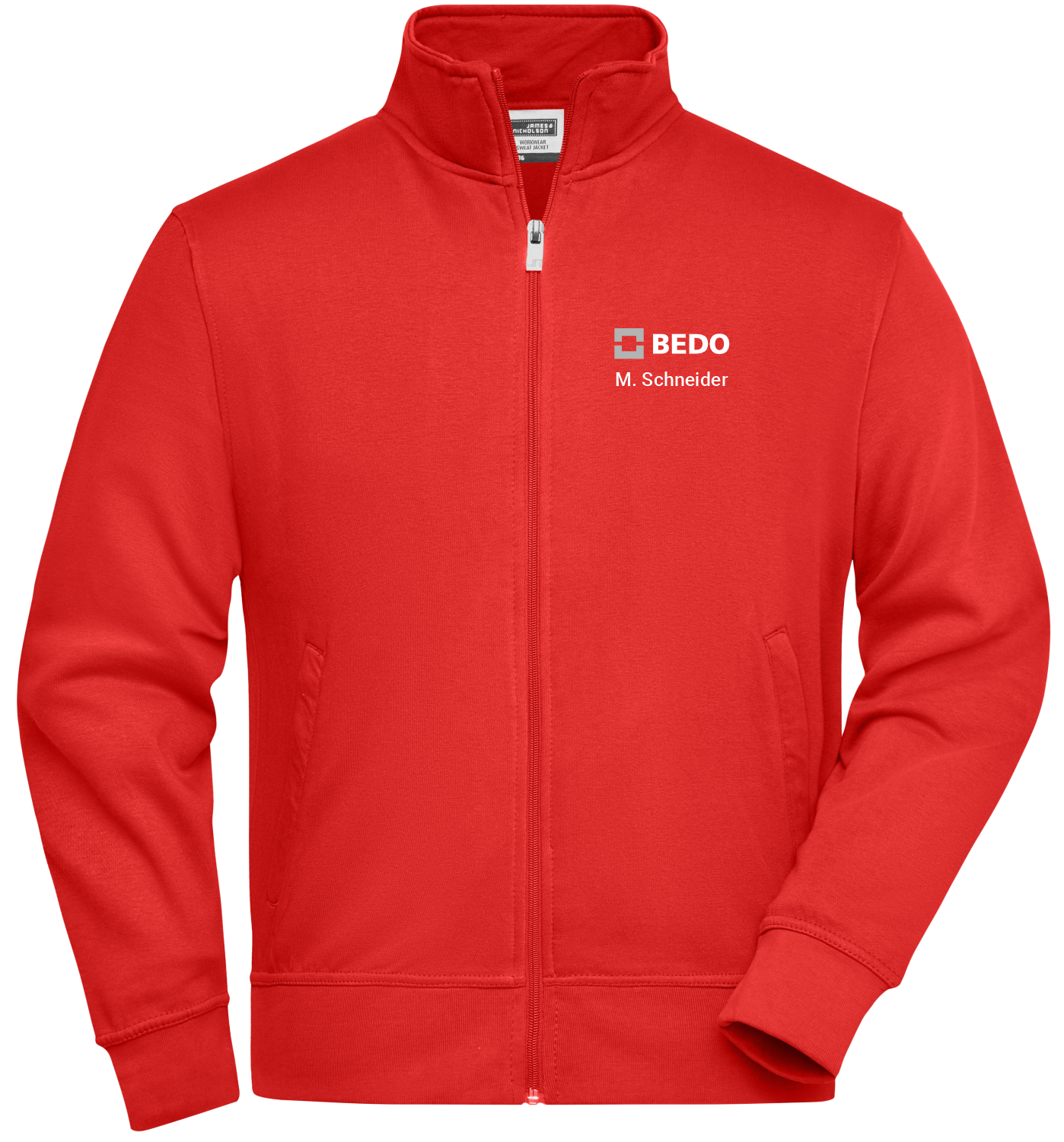 823379 - Workwear Sweat Jacke
inkl. Brustdruck BEDO & Name