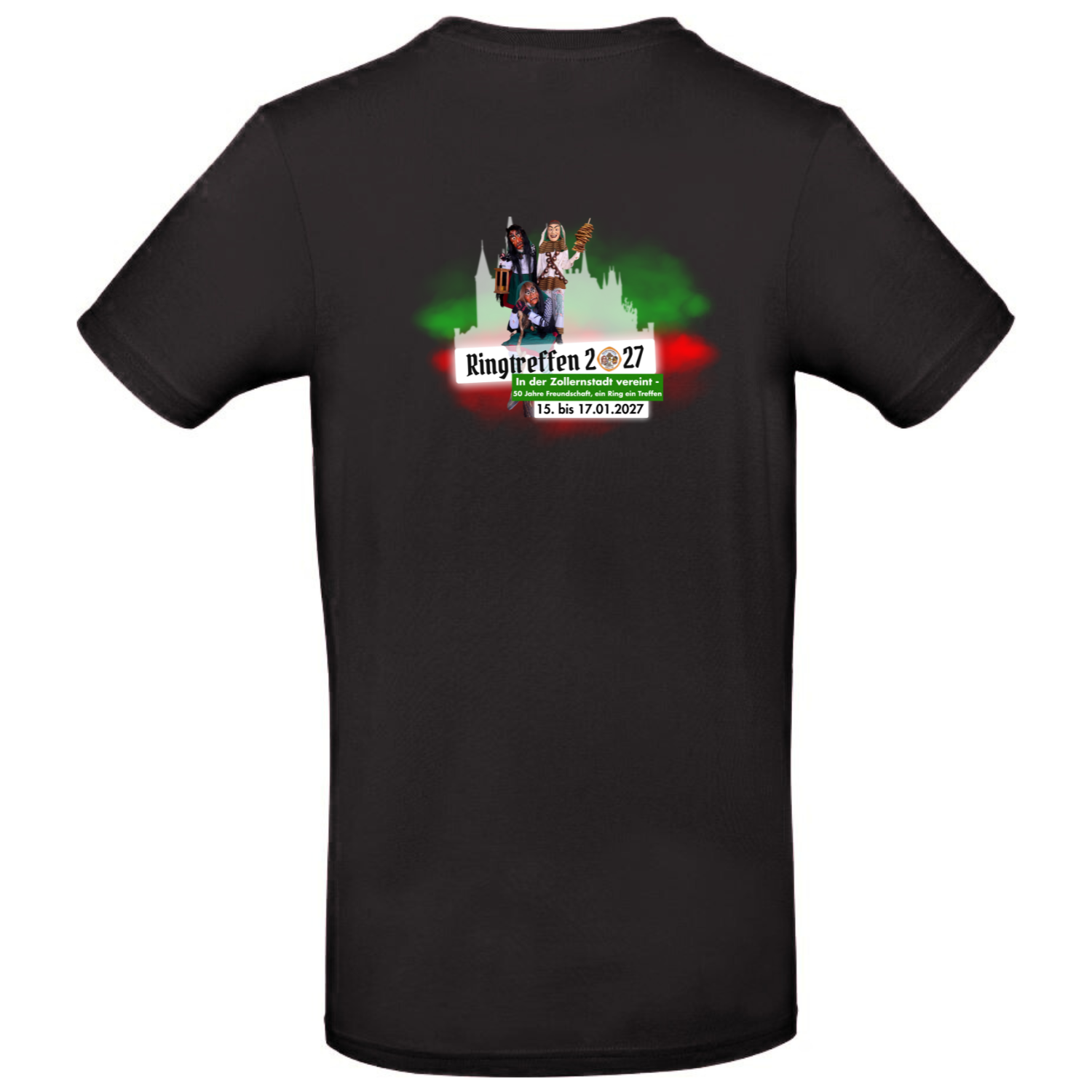 Herren T-Shirt Ringtreffen - Zollerhexen
inkl. Logos