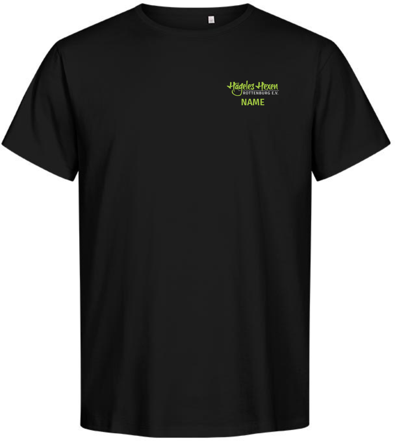Herren T-Shirt Hägeles Hexen -
inkl. Brustdruck mit Name & Rückendruck