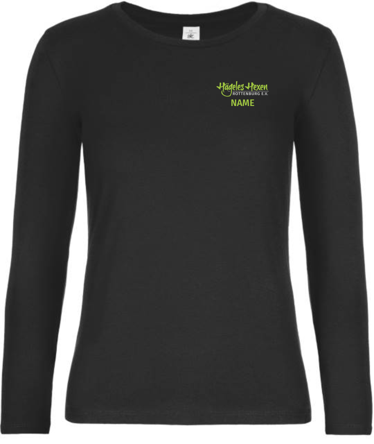 Damen Longsleeve Hägeles Hexen -
inkl. Brustdruck mit Name & Rückendruck
