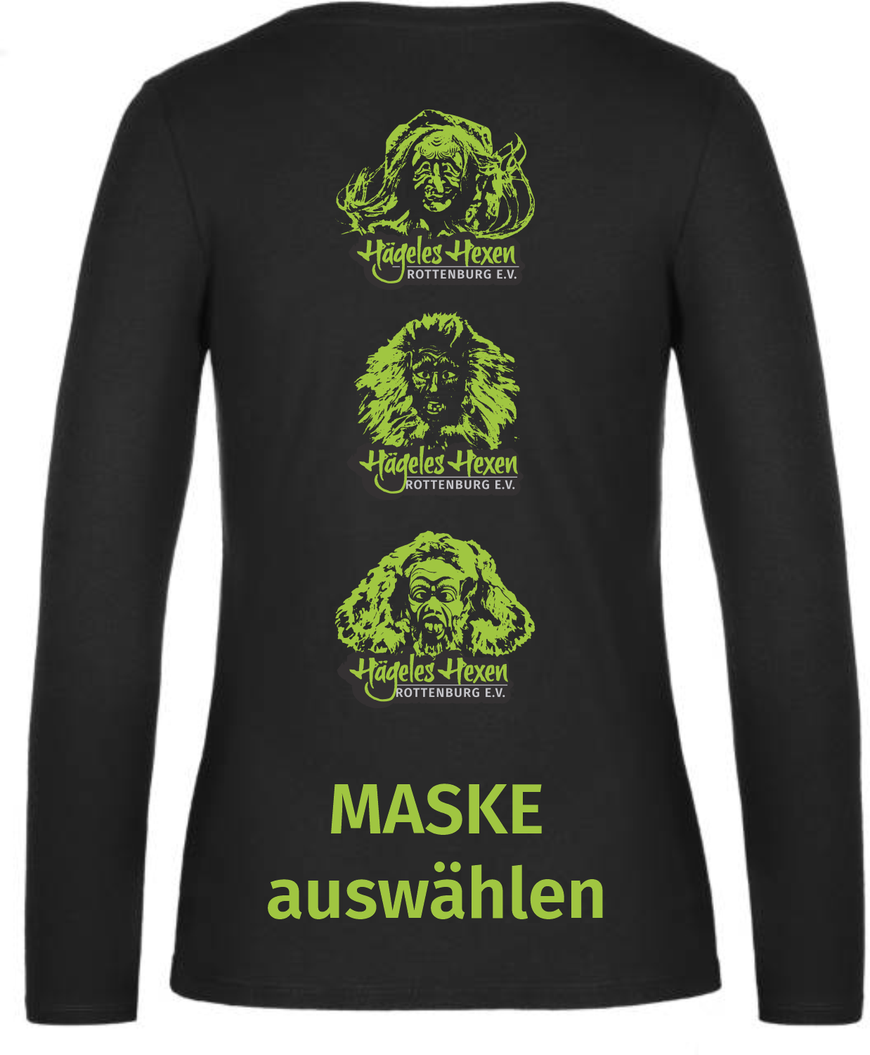 Damen Longsleeve Hägeles Hexen -
inkl. Brustdruck mit Name & Rückendruck