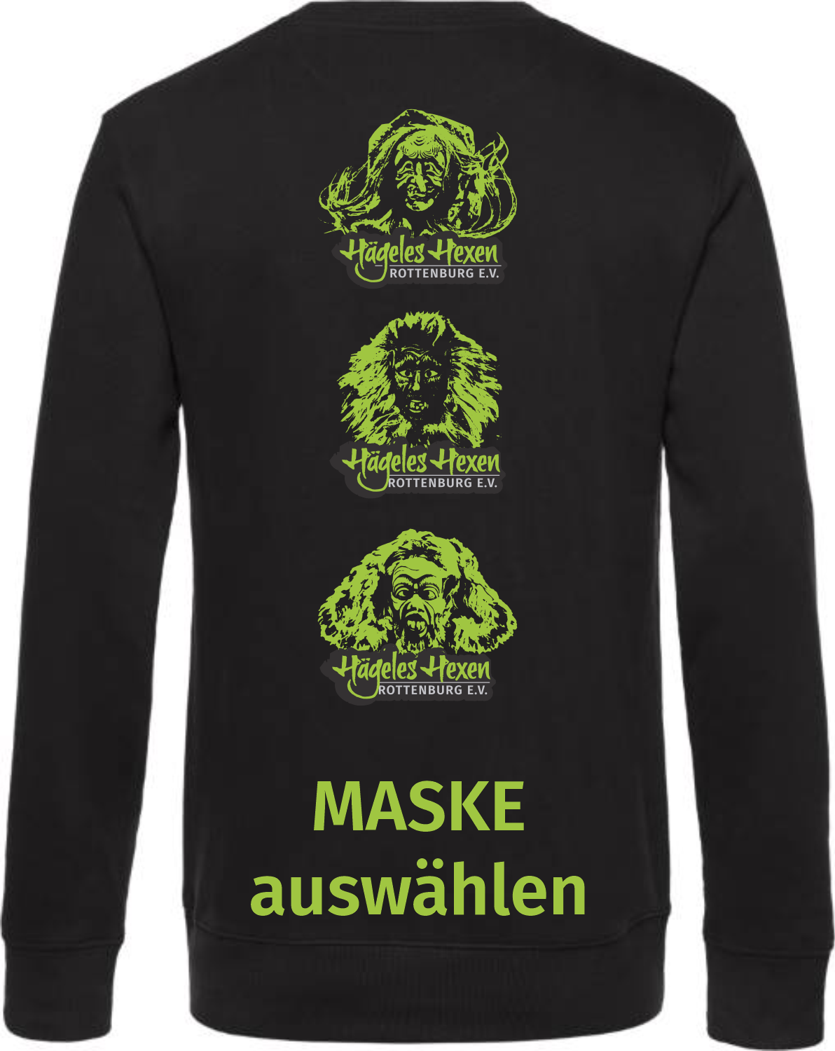 Herren Sweatshirt Hägeles Hexen -
inkl. Brustdruck mit Name & Rückendruck
