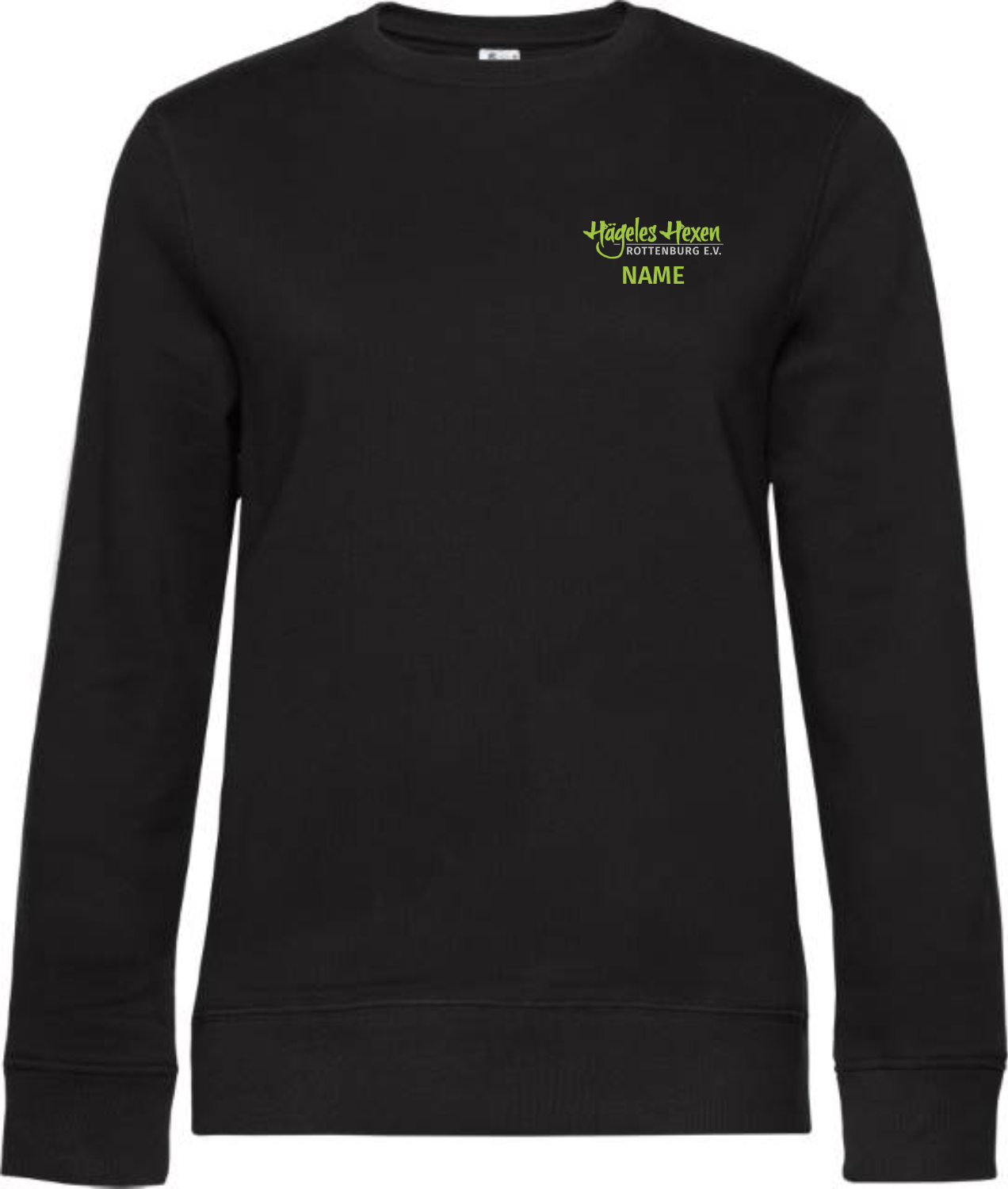 Damen Sweatshirt Hägeles Hexen -
inkl. Brustdruck mit Name & Rückendruck