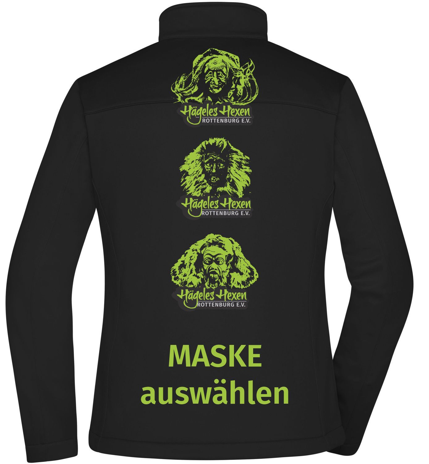 Damen 3-Lagen Softshell Jacke Hägeles Hexen -
inkl. Brustdruck mit Name & Rückendruck