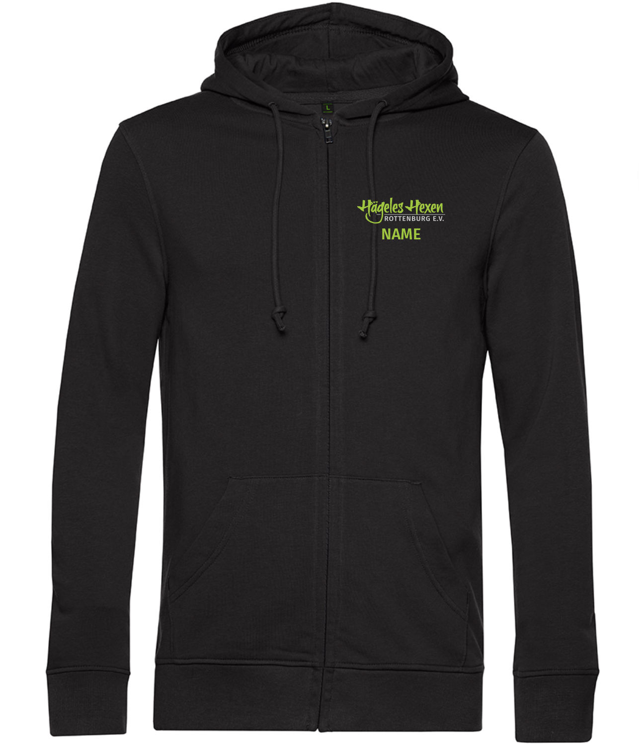 Unisex Kapuzen Sweatjacke Hägeles Hexen -
inkl. Brustdruck mit Name & Rückendruck