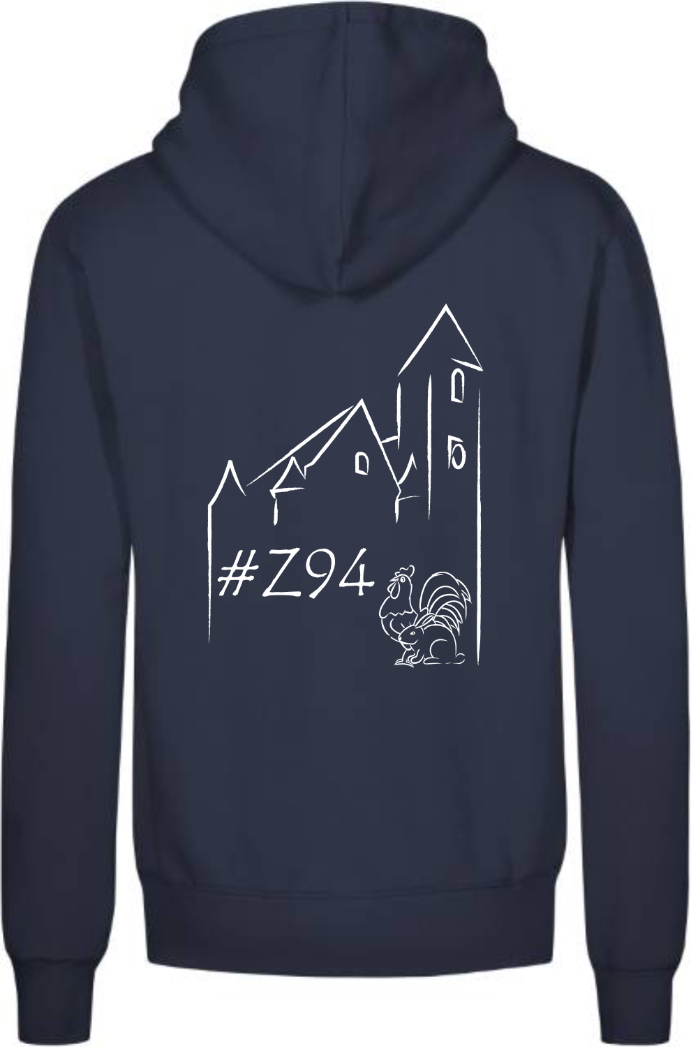 Herren Kapuzen Sweater Z94 - 
inkl. Brustdruck/Rückendruck & 2 Ärmellogos